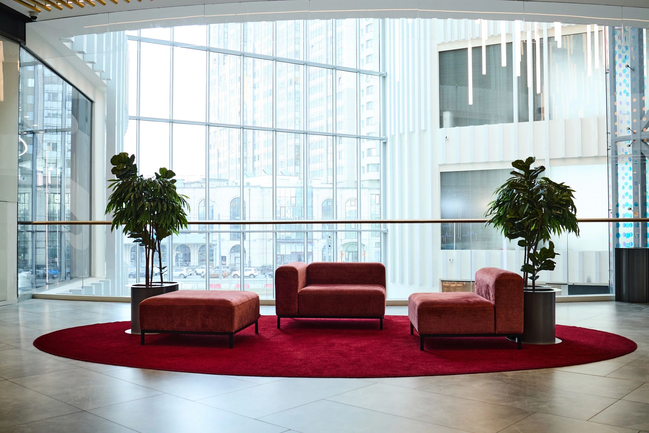 Calm healthcare office reception area